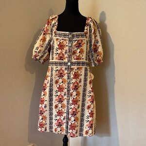 Spartina 449 Floral Puff Sleeve Mini Dress